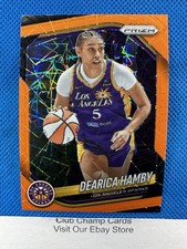 2025 #39 Dearica Hamby Panini Prizm WNBA Orange Velocity Prizm Sparks