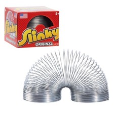 The Original Slinky Walking Spring Toy, 2.75-inch Diameter Metal Slinky, Fidget