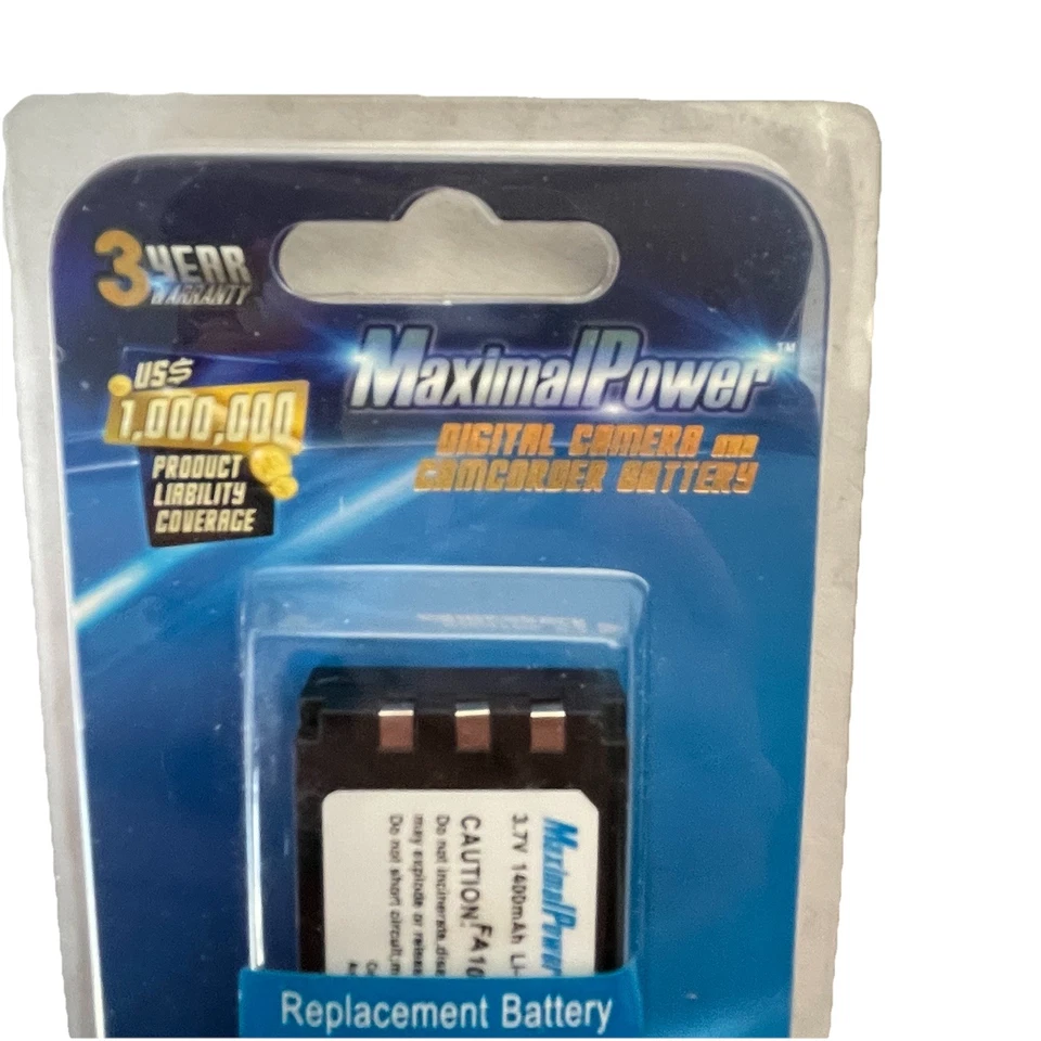 MaximalPower 相机 摄像机 可充电电池 奥林巴斯 LI-10B LI-12B 1400mAh — 第 3/4 张图片