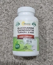 Glucosamine Chondroitin Turmeric MSM Boswellia - 120 Capsules - Joint Support 