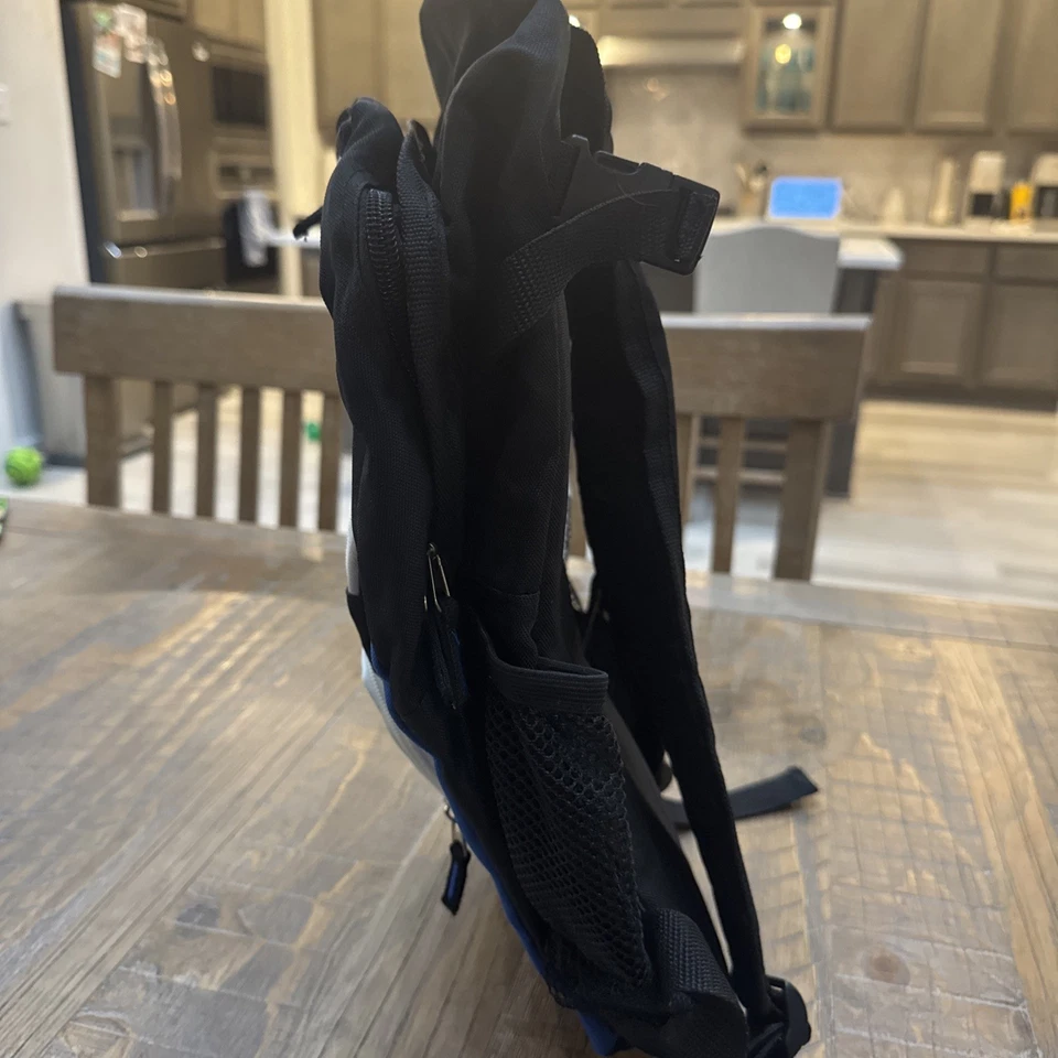 Mochila de béisbol Wilson juvenil negra azul blanca talla mediana bolsillos con cremallera nueva con etiquetas Foto 4 de 4