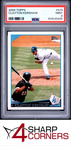 2009 TOPPS #575 CLAYTON KERSHAW DODGERS PSA 9