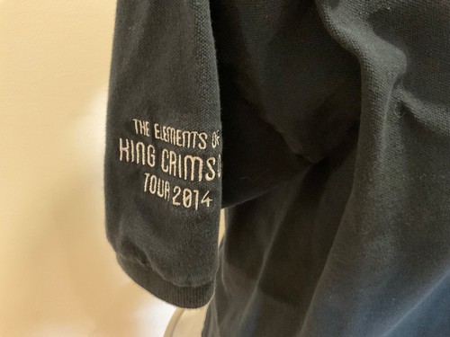 King Crimson official 2014 tour 1-sided polo shirt black sz L embroidered logo - Picture 6 of 8