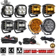 COLIGHT 3" 4'' 5" Side Shooter LED Work Light Bar Cube Pods DRL Fog Driving Lamp