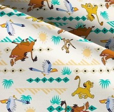 LINED WINDOW VALANCE CURTAIN 42 X 15 DISNEY LION KING TIMON PUMBAA