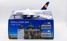 SQ Wings L2079 Lufthansa Airbus A380-800 Berlin D-AIMI Diecast 1/200 AV Model