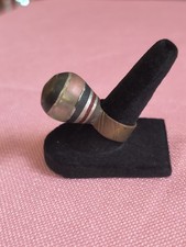 Handmade Unique Dome Ring From Uganda Black Red