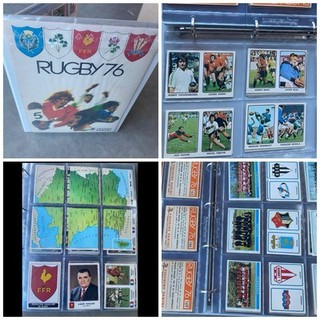 Very Rare Panini Rugby 76 Empty Album and Full Set