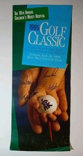 TOM WATSON AUTOGRAPHED PGA GOLF POSTER NICK PRICE CRAIG STADLER COREY PAVIN COA