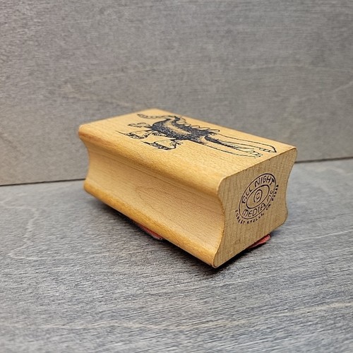 Schlittschuh Krokodil von All Night Media Krokodil Vintage Holz Stempel Kunst - Bild 5 von 7
