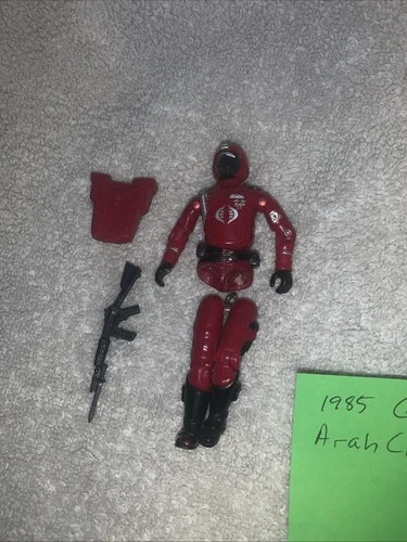 1985 Cobra Crimson Guard v1 Figure Hasbro G.I. GI Joe ARAH - 100% Complete