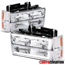 Fit 1994-1998 C10 Ck 1500 Silverado Led Tube Headlightscorner Bumper Lamps Fit 1994-1998 C10 Ck 1500 Silverado Led Tube Headlightscorner Bumper Lamps