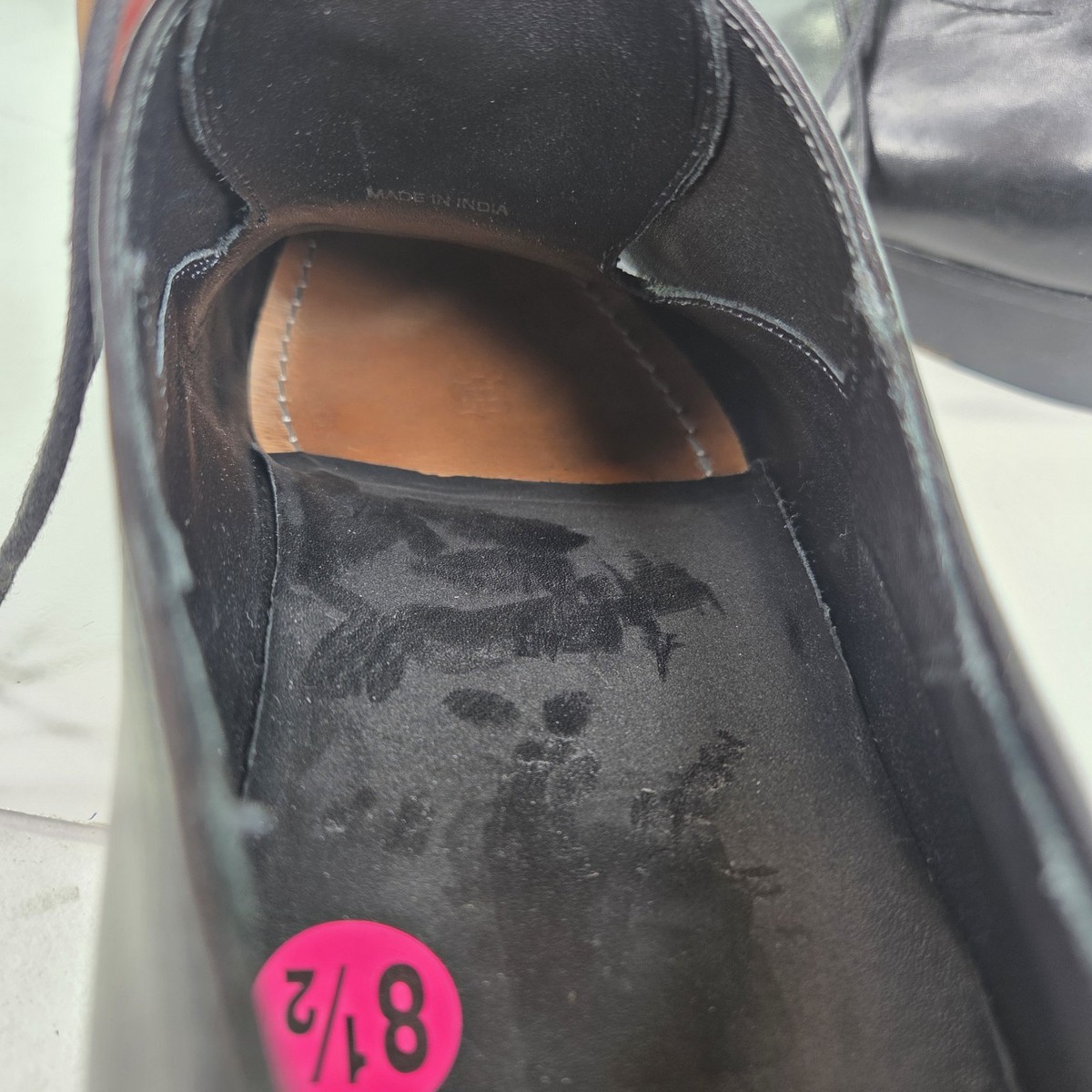 Hugo Boss Black Leather Lace Up Apron Toe Oxfords Size US 8.5 M Dress Shoes Hugo Boss Black Leather Lace Up Apron Toe Oxfords Size US  main image 4