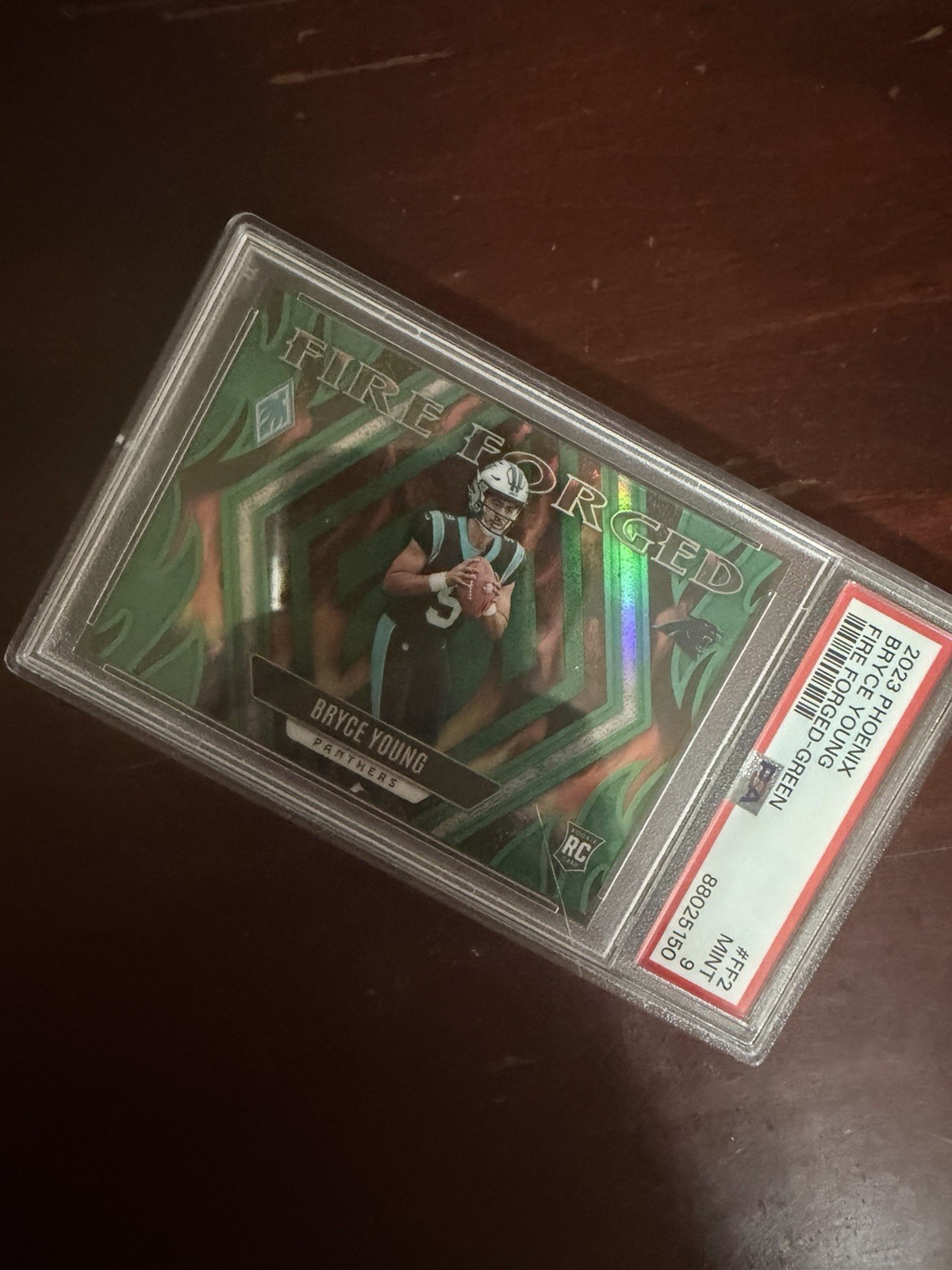 2023 PANINI PHOENIX FIRE FORGED GREEN #FF2 BRYCE YOUNG 22/25 PSA 10