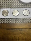 (3) SILVER PEACE DOLLARS 1922 , 1922-D & 1922 S ALL  AU CONDITION