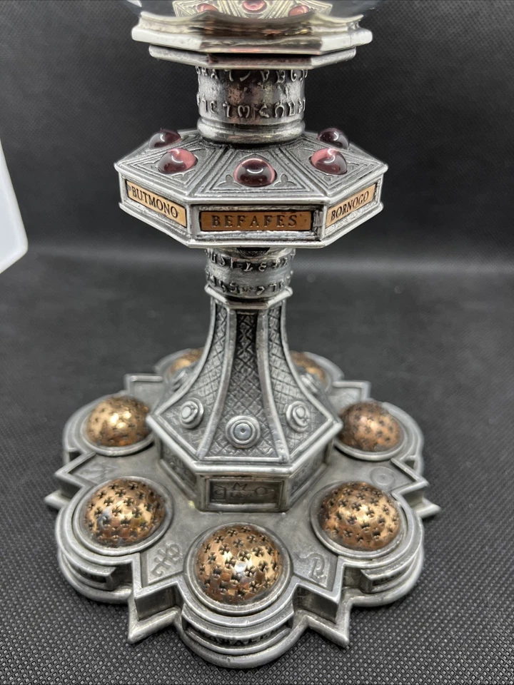 Cáliz Ángeles de Enoc por Alquimia Gótica Hecho en Inglaterra Peltre. Raro Foto 3 de 4