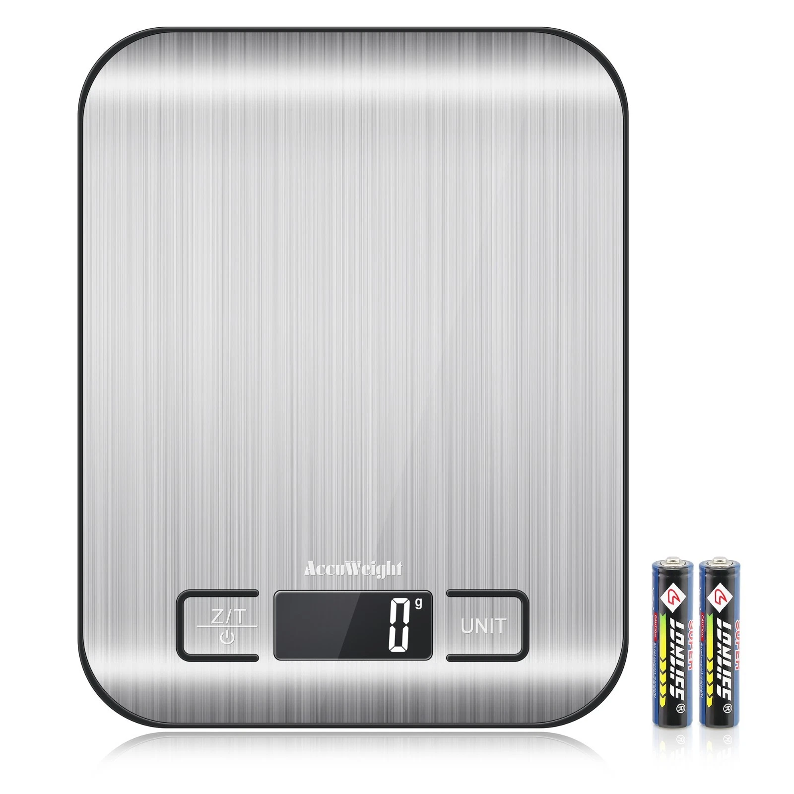 AccuWeight IC211 Digital Kitchen Food Scale 11lb/5kg LCD Multi-Unit g/oz/lb/ml