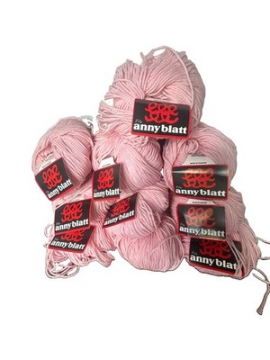French Yarn Anny Blatt Merinos 100% Pure Wool  Lot of 10 In Soft Pink
