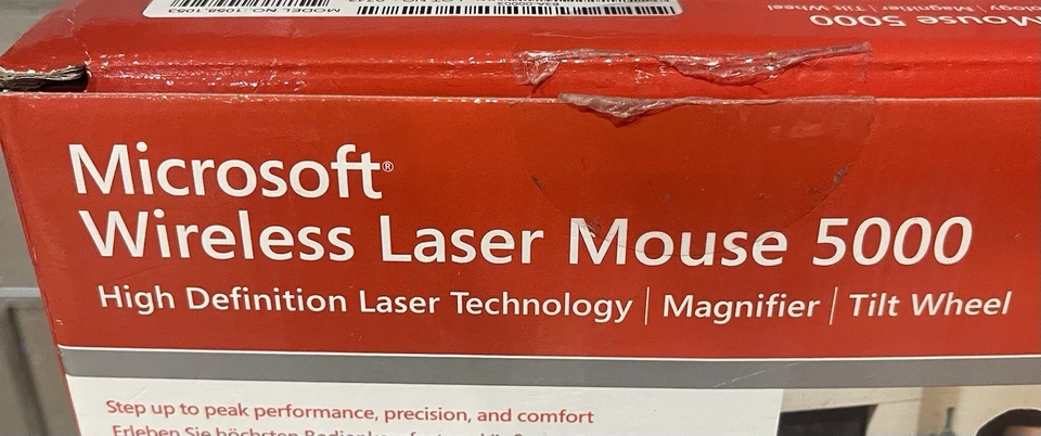 Microsoft Mouse Laser Wireless 5000 - Nero Metallizzato 🔥 - Immagine 2 di 4