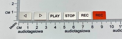 Studer 807 Function Button Cover Inserts Full Set of 5 Plus Self Stick