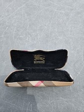 Burberry Hard Eyeglasses Case Plaid Color Good Used