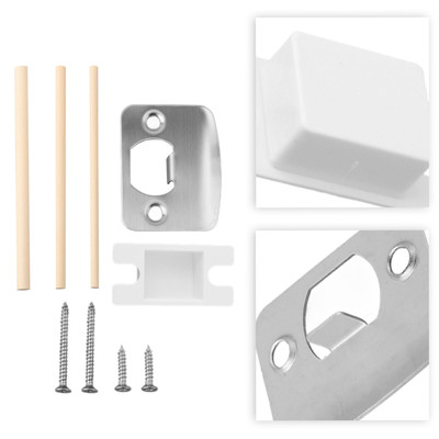 Adjustable Shim Strike Plate Standard Door Lock Strike Plate With Spacer Shim Door Strike Plate Strike Plate Repair Kit