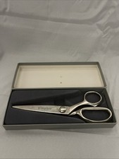 Gingher Pinking Shears G-7P with Box Chrome Scissors Crafts Fabric Vintage Italy
