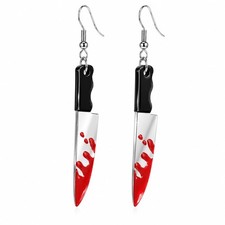 Bloody Knife Costume Accessory, Halloween Horror Decor