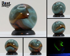 5/8" Colorful Swirl Marble Translucent Base M-