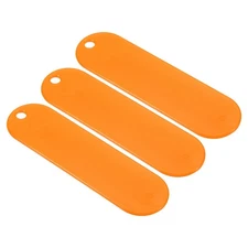3pcs Netting Needle Shuttles #4 Plastic Fishing Net Repair Mending Tool, Orange