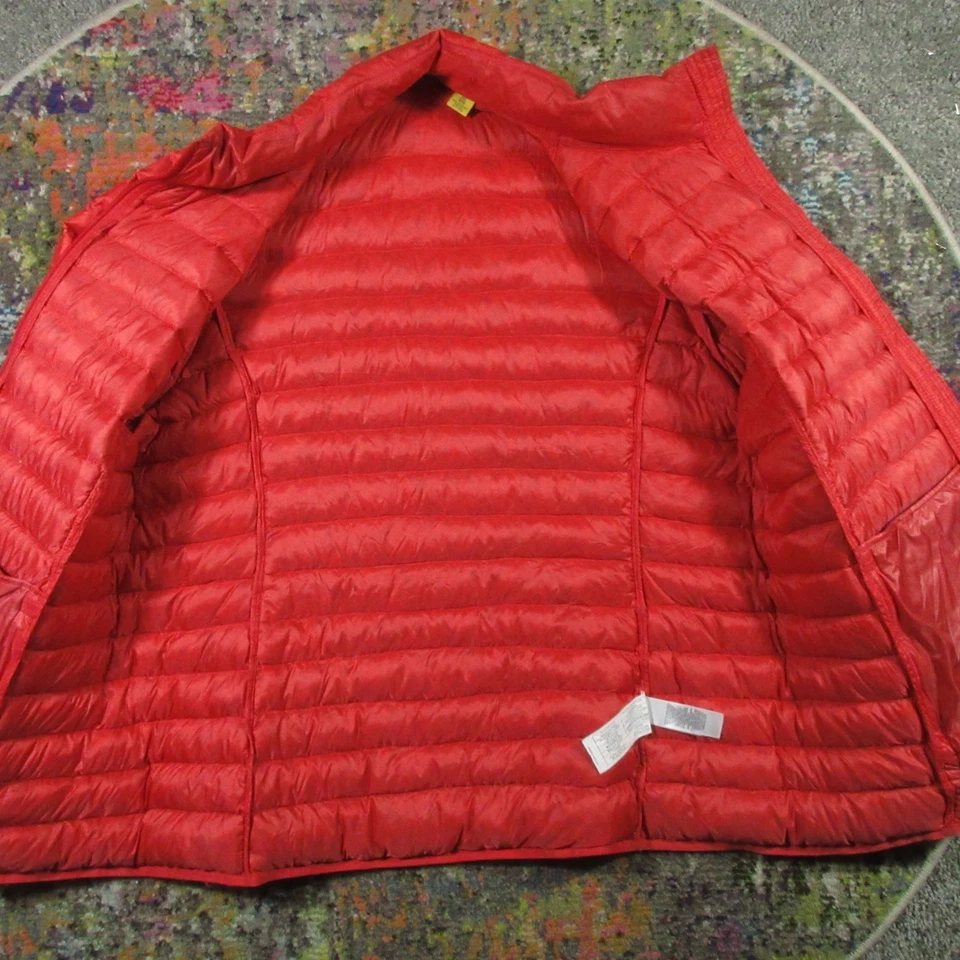 Jaqueta acolchoada Cabela’s laranja masculina XXL bolsos com zíper gola alta peso médio - Imagem 3 de 4