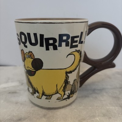 Disney Parks Pixar Fest Up Dug  Squirrel  Kevin Cartoon Ceramic Coffee Tea Mug
