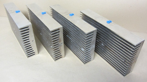 Large Heavy Aluminum Heat Sink, 12" x 6.5" x 2", 9LB 12oz (4.4kg) Each