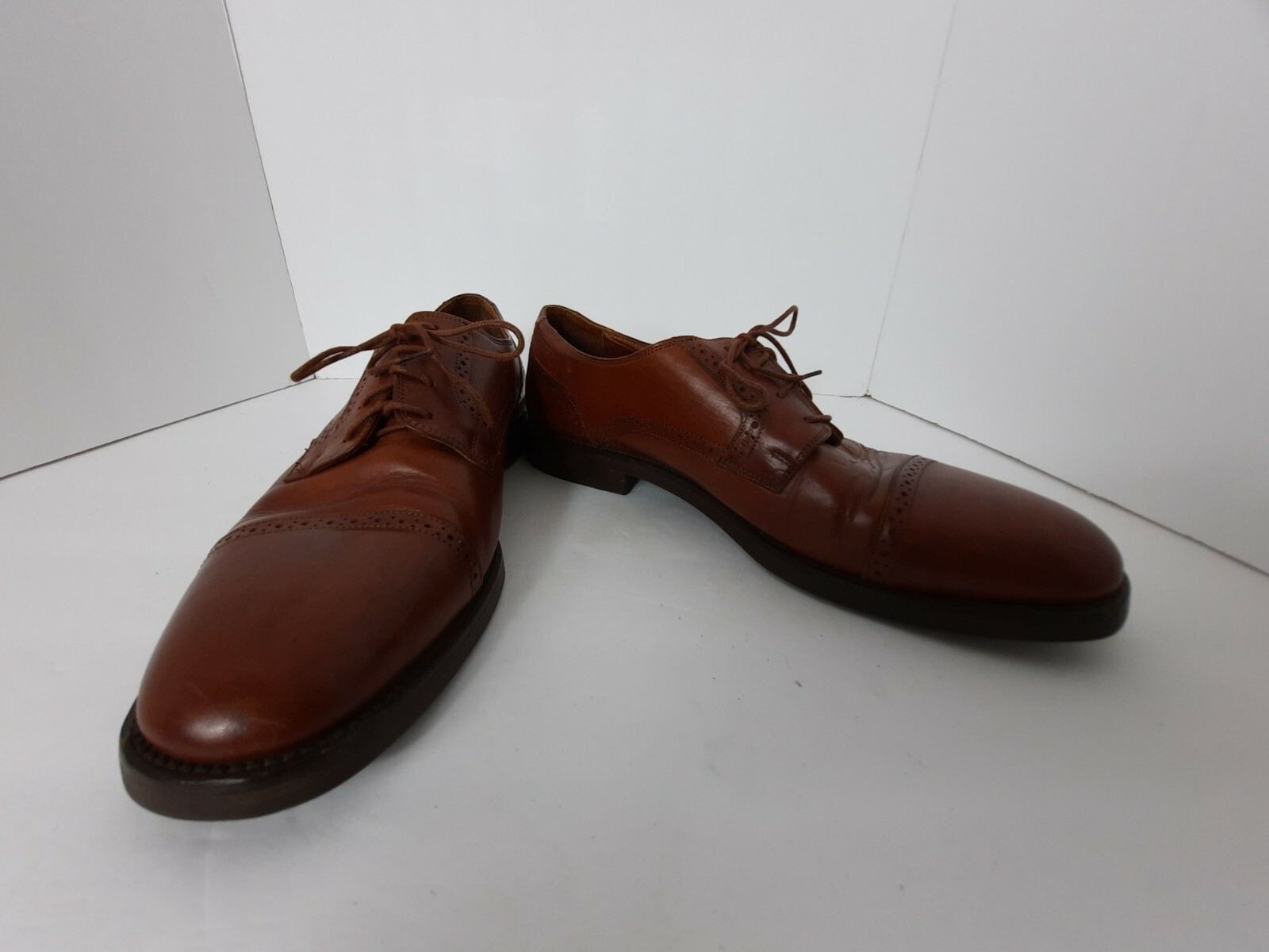 SAOLA Scarpa elegante Oxford italiana Cole Haan Watson punta cappuccio cognac marrone 11M