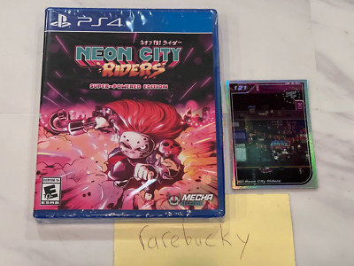 Neon City Riders (PS4) NEW SEALED W/CARD, MINT, LIMITED RUN GAMES #359!