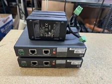 2 x Extron TP T 15HD AV Twisted Pair Transmitter w/ Power Adapter LOT 2