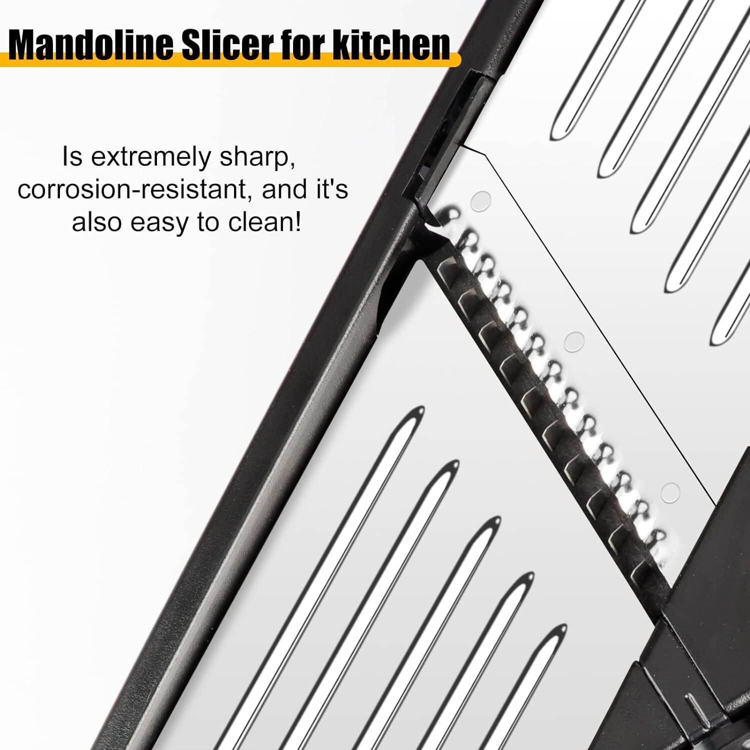 7-in-1 Adjustable Stainless Steel Mandoline Vegetable Food Slicer for Kitchen -
