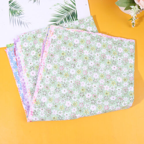  6 pièces paquets de tissu motif tournesol patchs floraux fais main - Photo 1/12