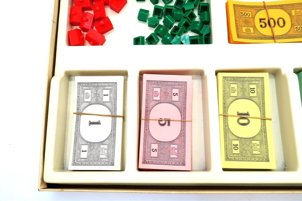 Vintage 1964 RED BOX MONOPOLY Board Game Parker Brothers