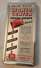 Vintage Iodent Co.  Quick Relief Liqwid Center Cough Drops Tin