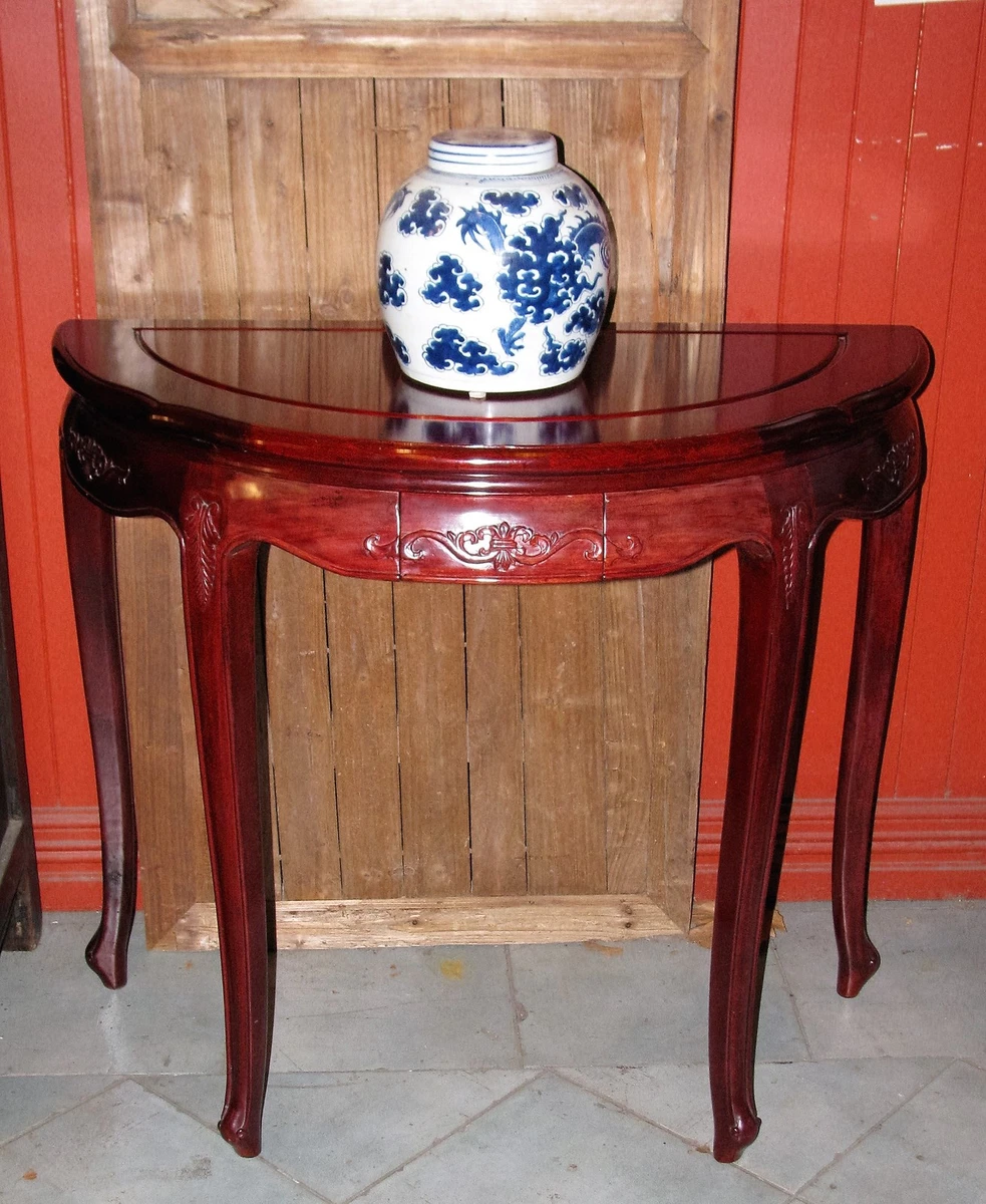 Antique half 2024 moon table