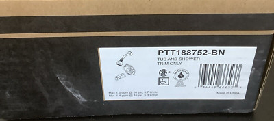Peerless Tub & Shower Single Lever Trim in Brushed Nickel PTT188752-BN M15