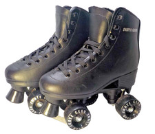 Skate Gear Retro Quad Roller Skates Black US Size Women's 4 with carrying bag
