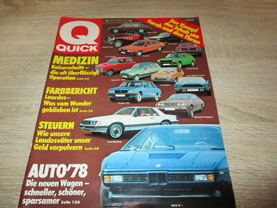 Quick 14.9.1978 38/78 Heft komplett