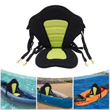 Padded Deluxe Kayak Seat Detachable Backpack Bag Back Canoe Backrest Adjustable