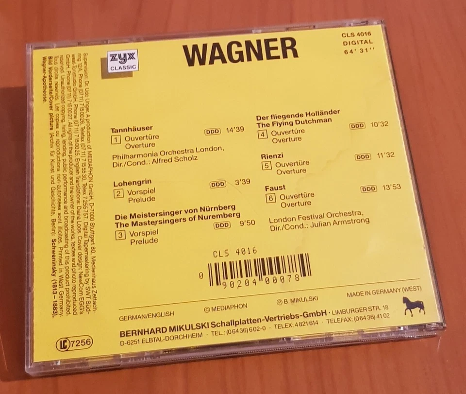 CD|Richard Wagner|Große Ouvertüren⚡BLITZVERSAND⚡ - Bild 4 von 4