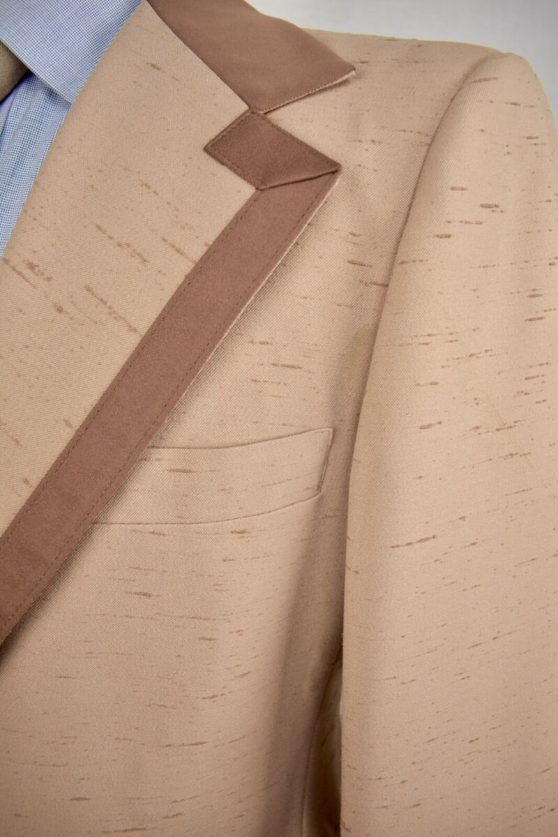 1962-1976 After Six Brown Polyester One Button Dinner Jacket 1962-1976 After Six Brown Polyester One Button Dinner Jacket