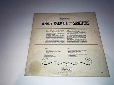 Wendy Bagwell And The Sunliters Gospel Trio Gospel LP 105 | eBay