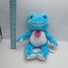 Pickles The Frog Blue C1210C Nakajima Beanie 10" Plush Stuffed Toy Doll Japan