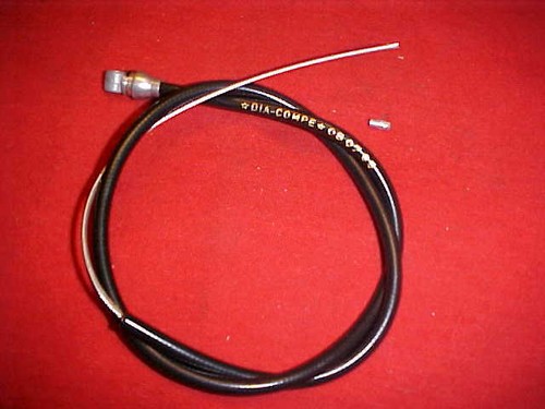  Dia Compe 1985 BMX Black Front Bicycle Brake Cable nos - Picture 1 of 5